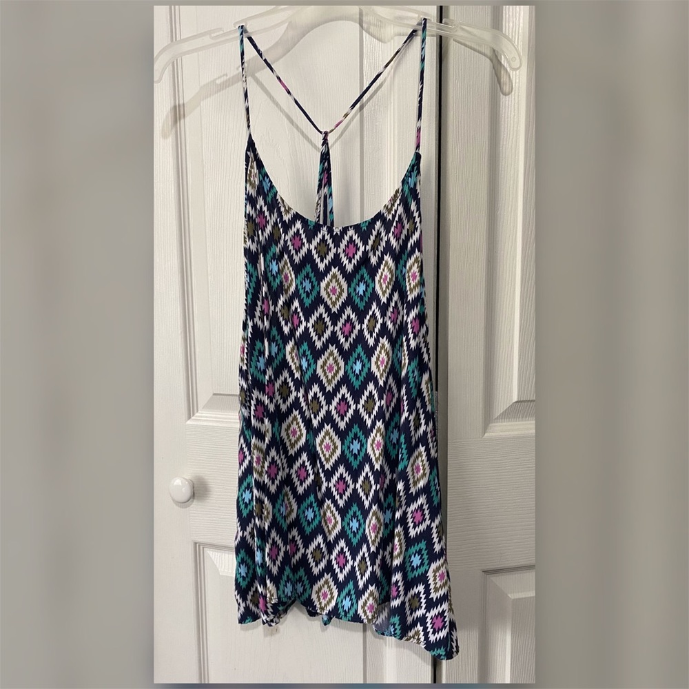 Multi Colored Flowy Tank Top
